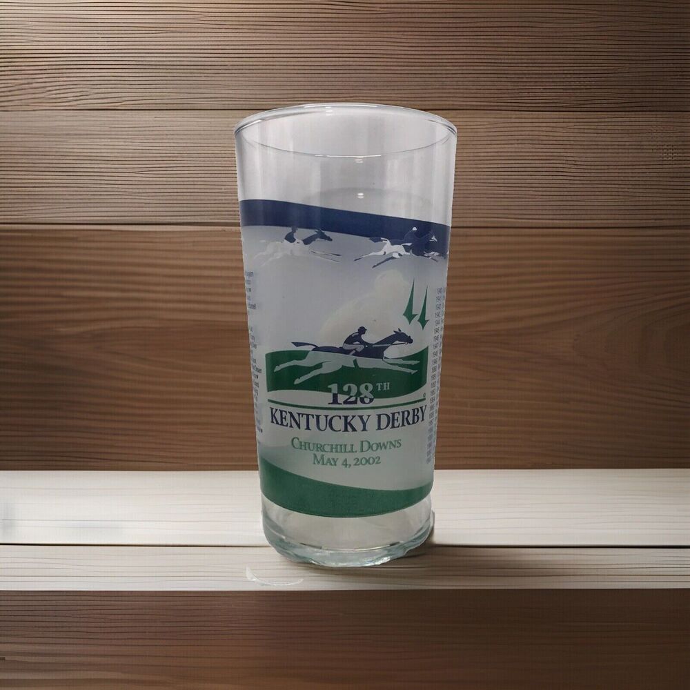 Kentucky Derby 128th Churchill Downs May 4th 2002 Drinking Glass Mint Julip